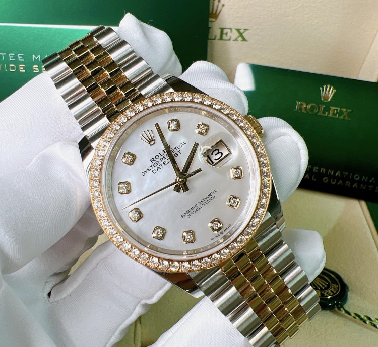 Rolex Datejust 36 2025 New Yellow Gold Two Tone Diamond Mop Mother Of Pearl Jubilee