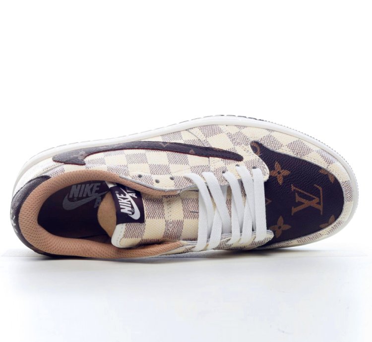 Louis Vuitton x Travis Scott Air Jordan 1 Low - White