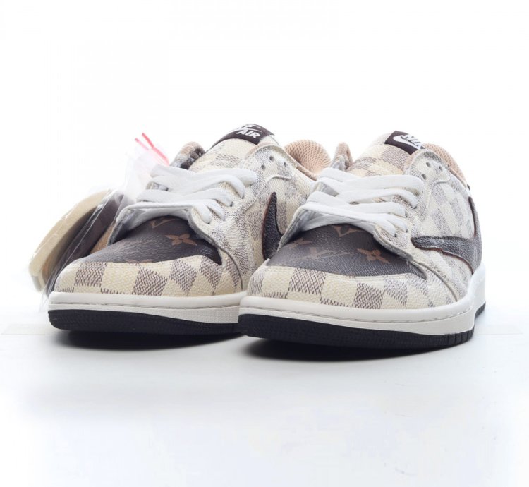 Louis Vuitton x Travis Scott Air Jordan 1 Low - White