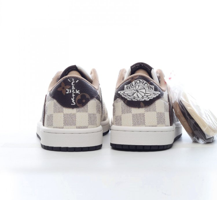 Louis Vuitton x Travis Scott Air Jordan 1 Low - White