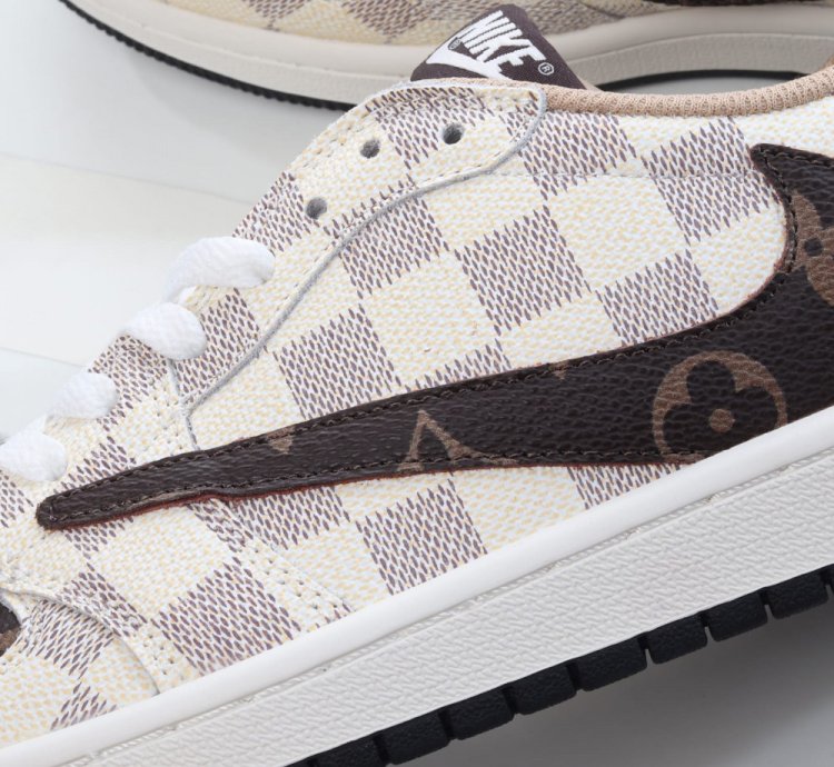 Louis Vuitton x Travis Scott Air Jordan 1 Low - White