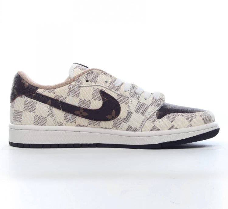Louis Vuitton x Travis Scott Air Jordan 1 Low - White