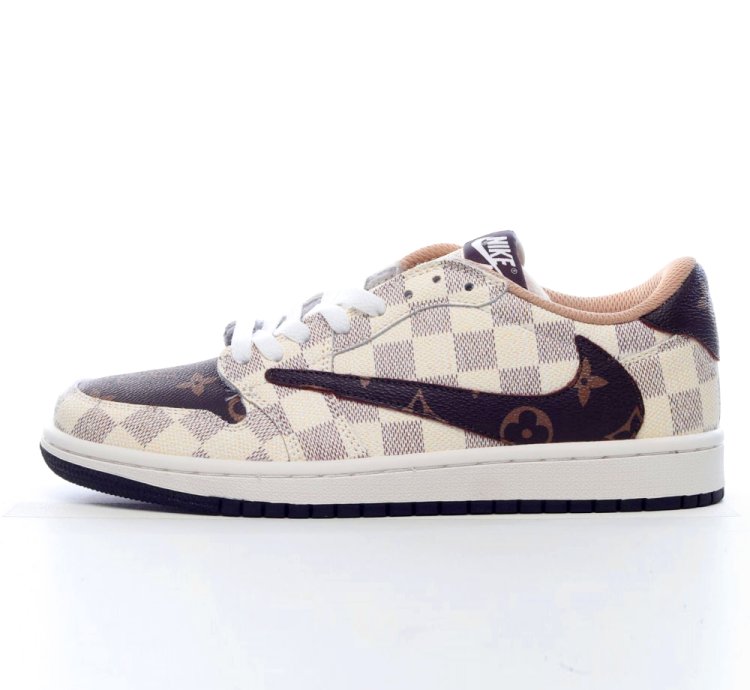 Louis Vuitton x Travis Scott Air Jordan 1 Low - White