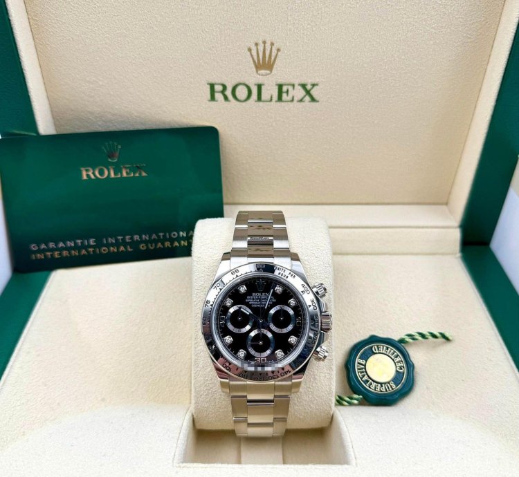 Rolex Daytona 116509 White Gold Black Diamond Dial Unworn 2023