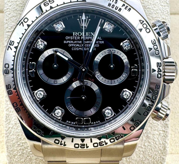 Rolex Daytona 116509 White Gold Black Diamond Dial Unworn 2023