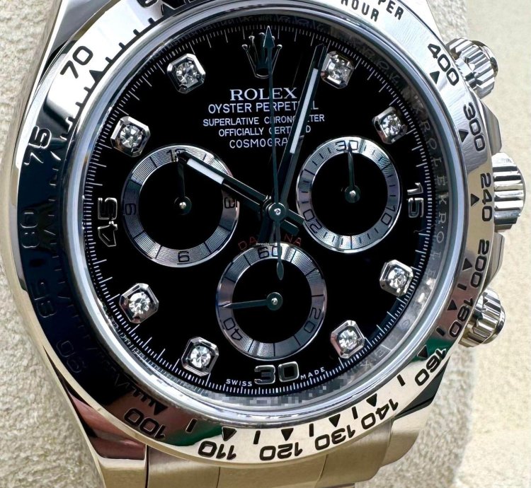 Rolex Daytona 116509 White Gold Black Diamond Dial Unworn 2023