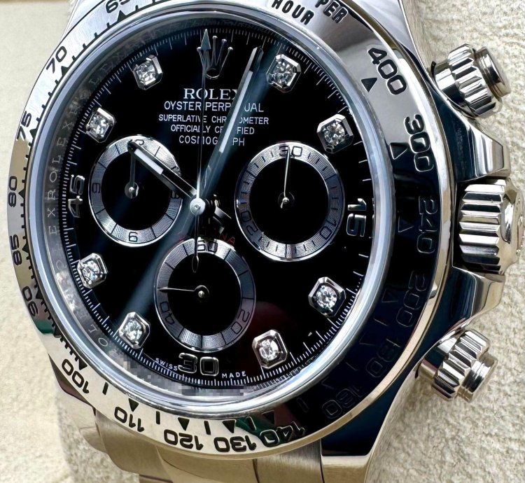 Rolex Daytona 116509 White Gold Black Diamond Dial Unworn 2023