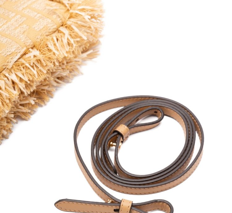 Fendi Baguette Fringe Detail Clutch Bag