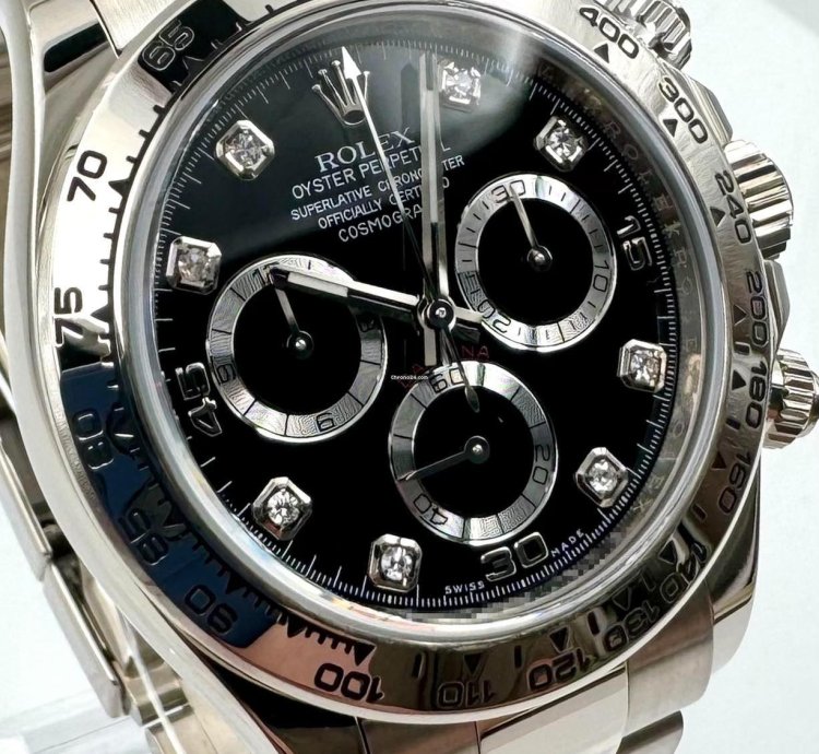 Rolex Daytona 116509 White Gold Black Diamond Dial Unworn 2023
