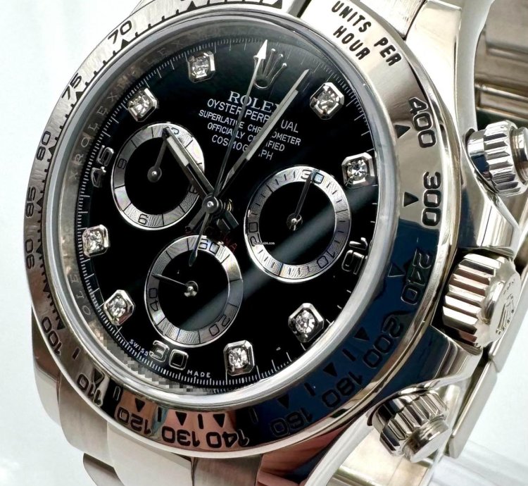 Rolex Daytona 116509 White Gold Black Diamond Dial Unworn 2023