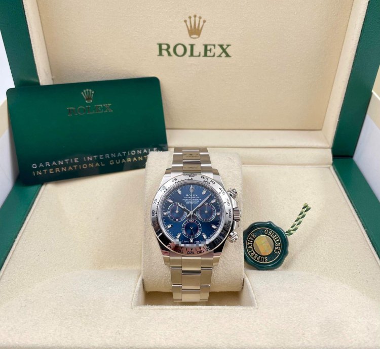 Rolex Daytona 116509 White Gold Blue Dial Unworn 2022