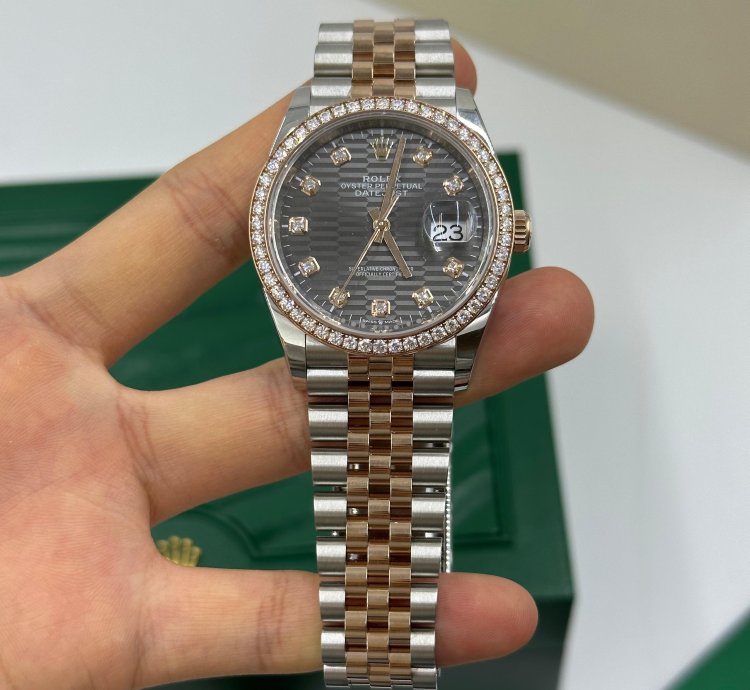 Rolex Datejust 36 126281rbr Grey Fluted Diamonds Dial Jubilee New Model 2022