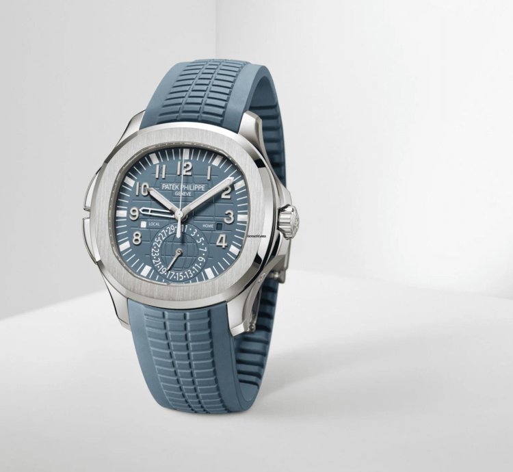 Patek Philippe Aquanaut 18kt White Gold Dual Time 5164g-001