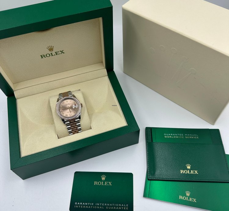Rolex Datejust 36 126281rbr Ivix Pink Roman Dial Jubilee