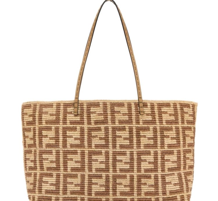 Fendi Large Embroidered Tote Bag