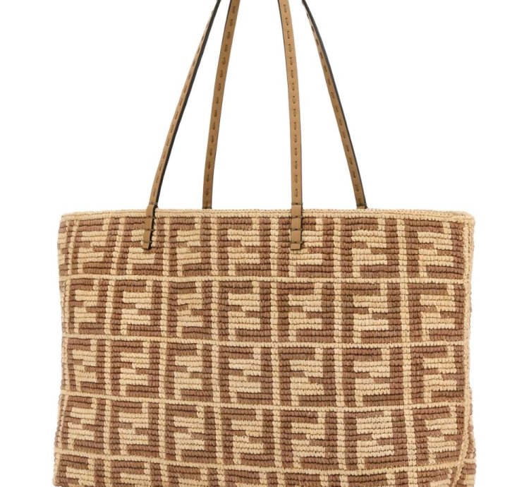 Fendi Large Embroidered Tote Bag