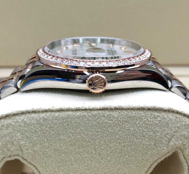 Rolex Datejust 36 126281rbr Ng White Mother Of Pearl Diamond Dial Jubilee