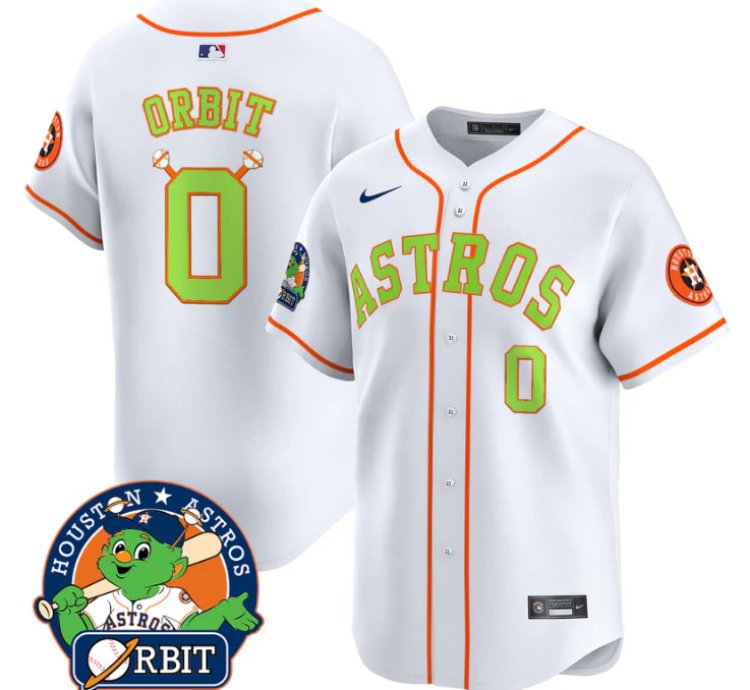 Orbit Jersey 0 Astros Orbit Patch Vapor Premier Limited V2 Stitched White