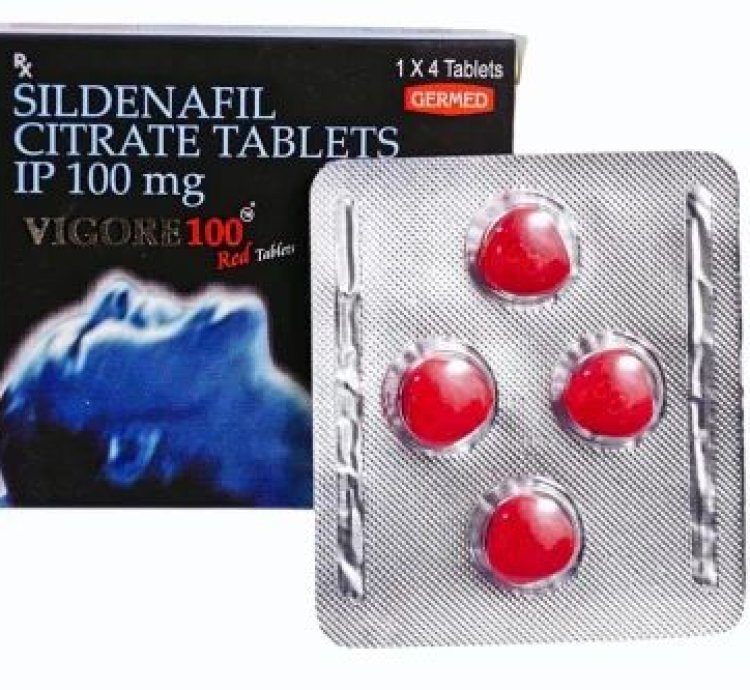 Sildenafill Vigore Red 100 Mg 100 original Hard Rock Men Power 4 Pills