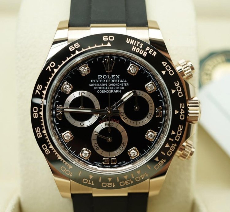Rolex Daytona 116515ln Black Diamond Neu 2023 Full Set Schwarz Diamant