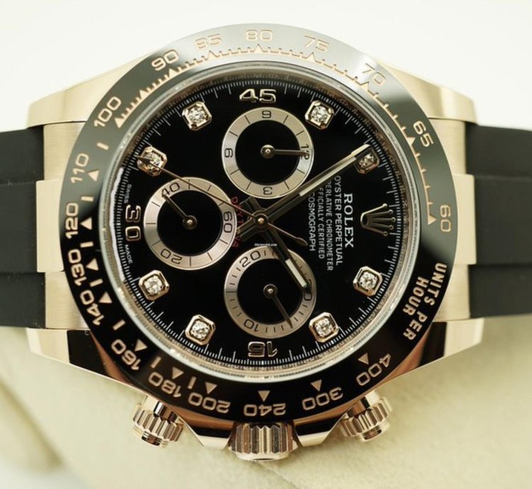 Rolex Daytona 116515ln Black Diamond Neu 2023 Full Set Schwarz Diamant