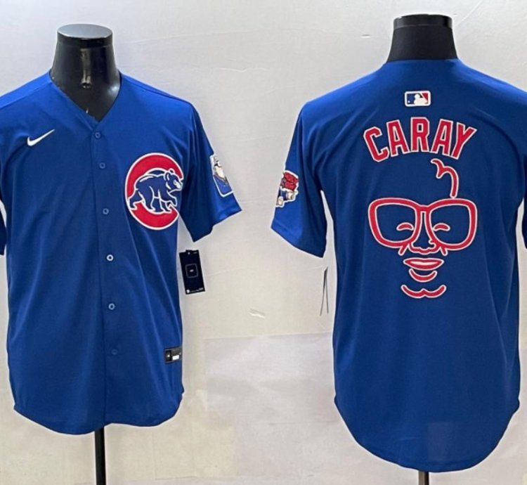 Chicago Cubs Harry Caray Holy Cow Royal Limited Jersey