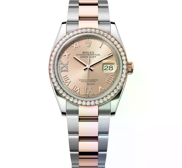 Rolex Datejust 36 126281rbr-0016 36mm Oyster Bracelet Stainless Steel Rose Gold Pink Dial 2024
