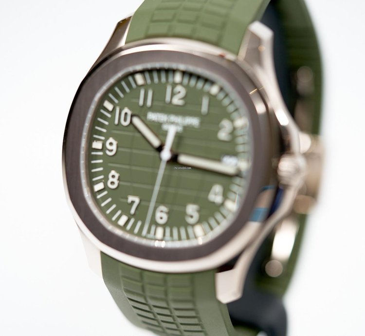 Patek Philippe Aquanaut 2020 Aquanaut Green 5168g White Gold