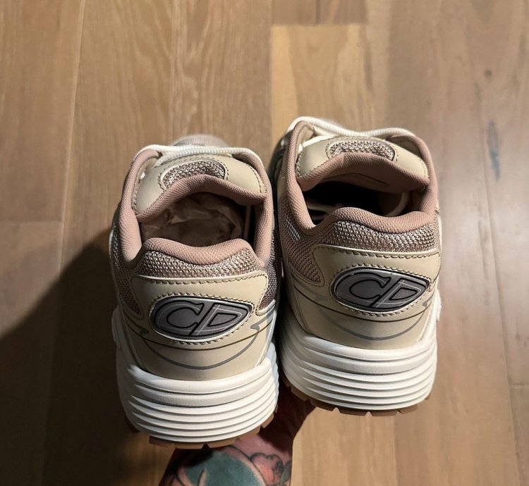 Dior B30 Beige Cream Mesh And Technical Fabric