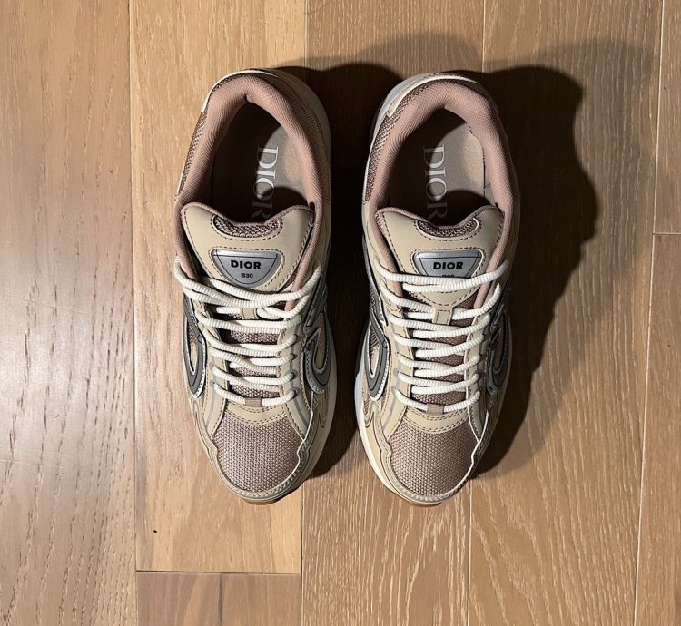 Dior B30 Beige Cream Mesh And Technical Fabric