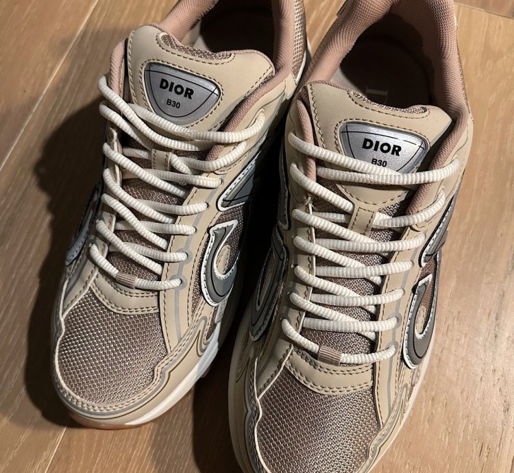 Dior B30 Beige Cream Mesh And Technical Fabric