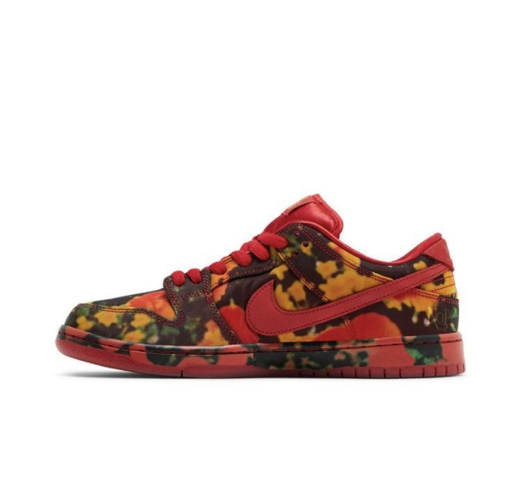 Nike Sb The Wizard Of Oz Dunk Low Poppy Field Fz1291-600