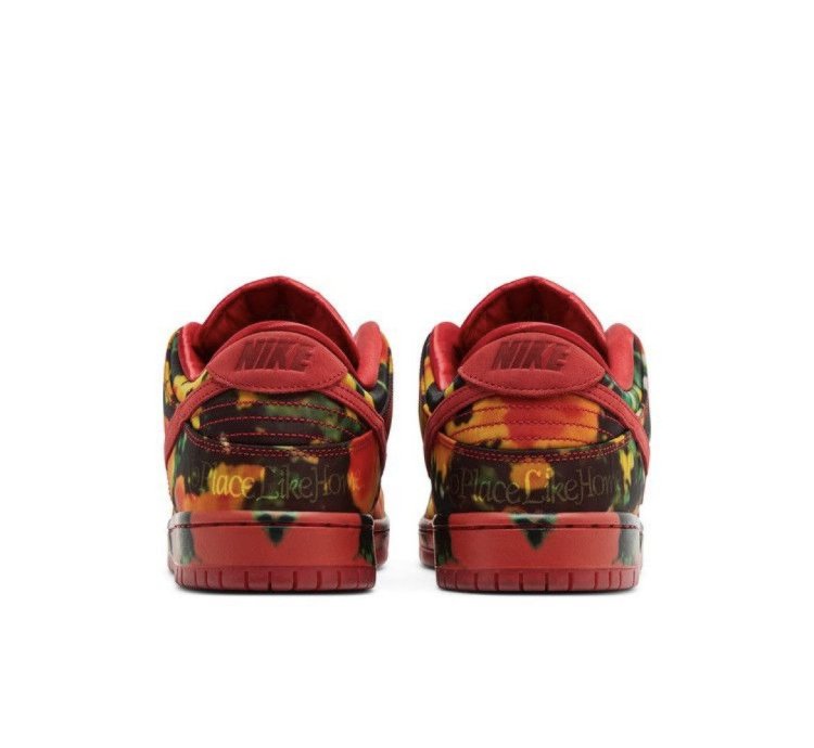Nike Sb The Wizard Of Oz Dunk Low Poppy Field Fz1291-600