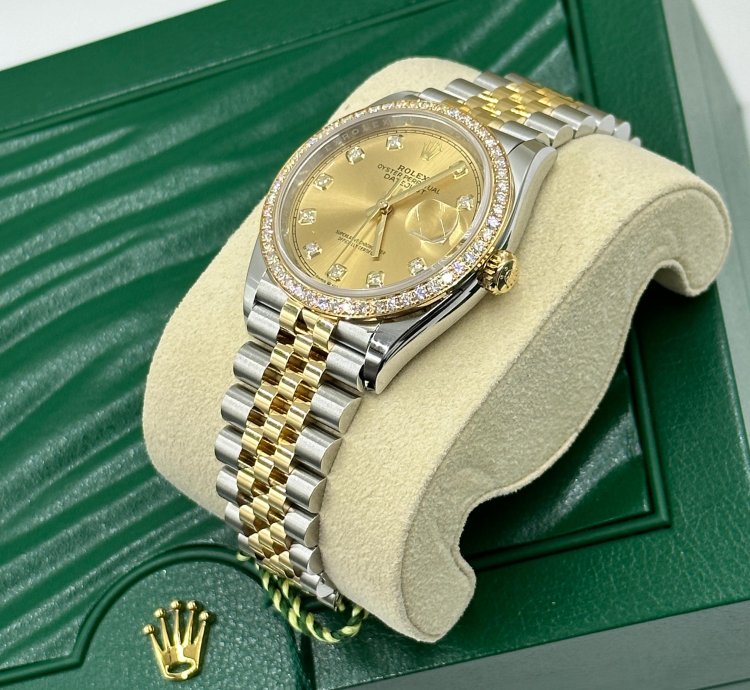 Rolex Datejust 36 126283rbr Champagne Diamond Jubilee