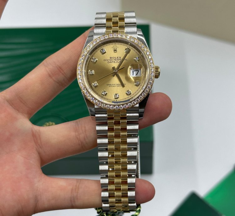 Rolex Datejust 36 126283rbr Champagne Diamond Jubilee