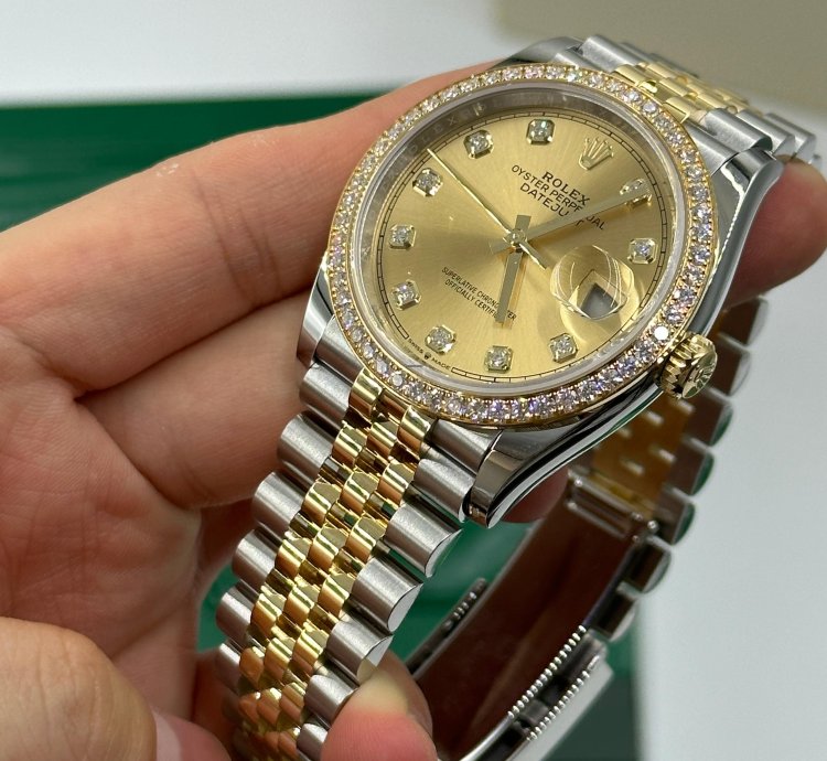 Rolex Datejust 36 126283rbr Champagne Diamond Jubilee