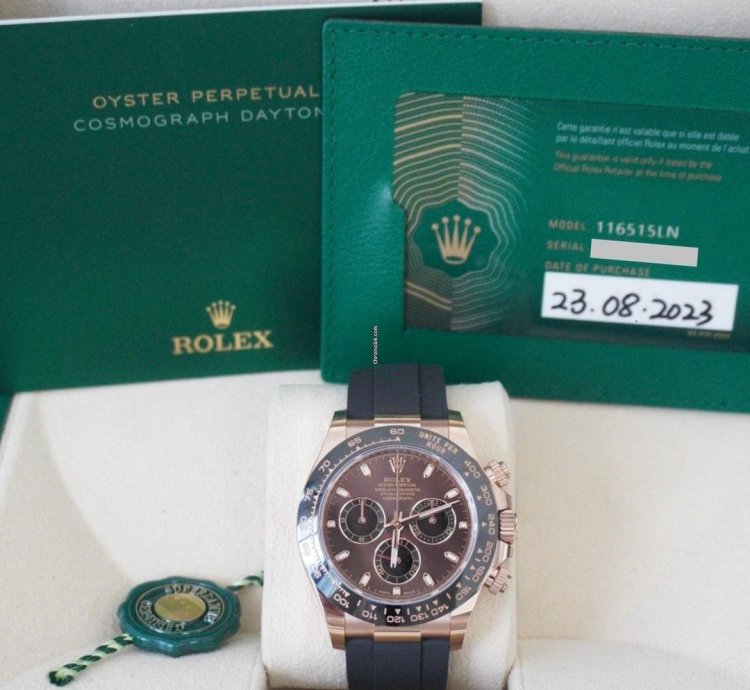 Rolex Daytona 116515ln Full Set Complete Box Manual Papers
