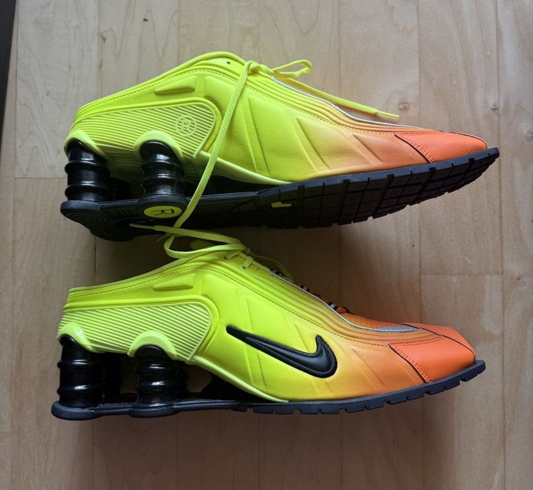 Nike Shox Martine Rose Mr4 Mule Safety Orange Collab Soccer