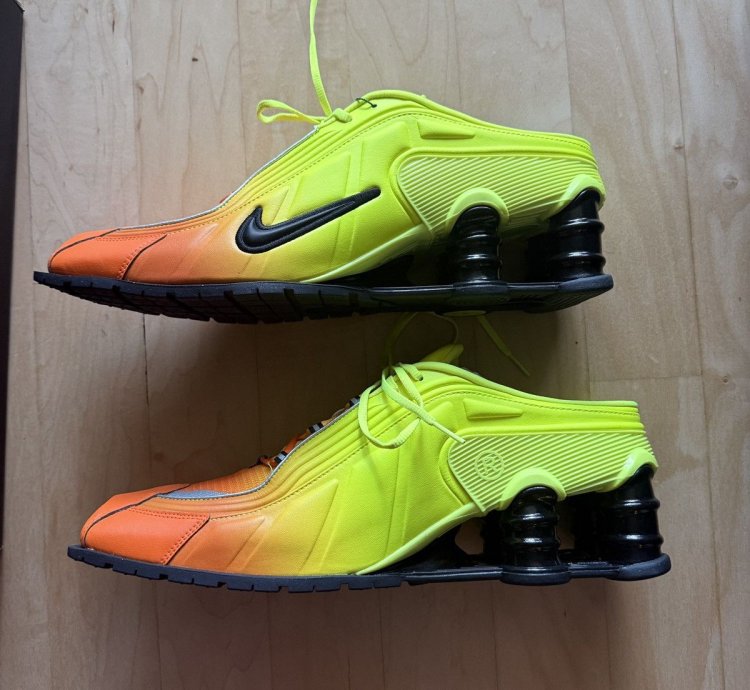 Nike Shox Martine Rose Mr4 Mule Safety Orange Collab Soccer