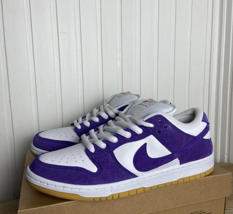 New Nike Sb Dunk Low Pro Orange Label Purple Size 11us