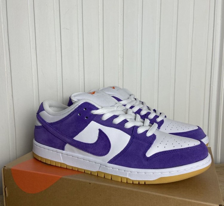 New Nike Sb Dunk Low Pro Orange Label Purple Size 11us