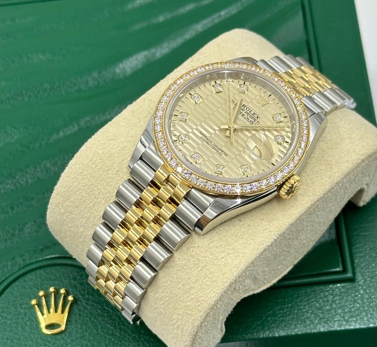 Rolex Datejust 36 126283rbr Champagne Fluted Jubilee