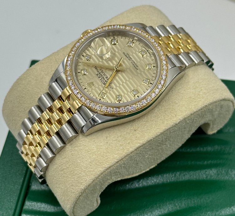 Rolex Datejust 36 126283rbr Champagne Fluted Jubilee