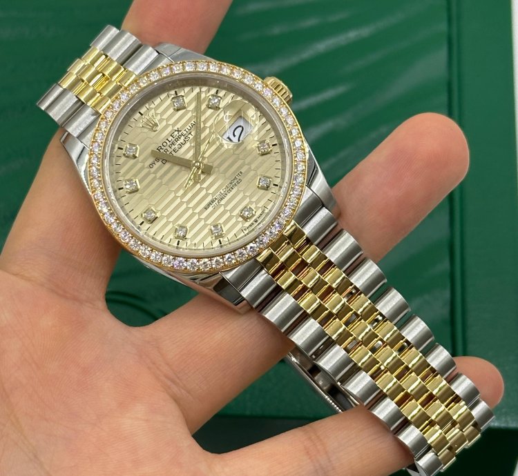 Rolex Datejust 36 126283rbr Champagne Fluted Jubilee