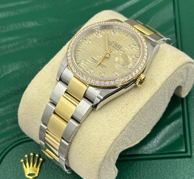 Rolex Datejust 36 126283rbr Champagne Fluted Oyster