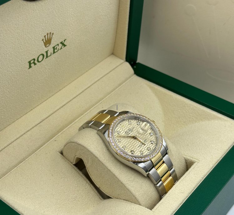 Rolex Datejust 36 126283rbr Champagne Fluted Oyster