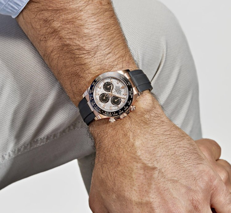 Rolex Daytona 116515ln Rose Gold Meteorite Dial