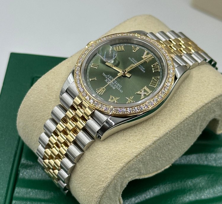 Rolex Datejust 36 126283rbr Green Diamond Jubilee