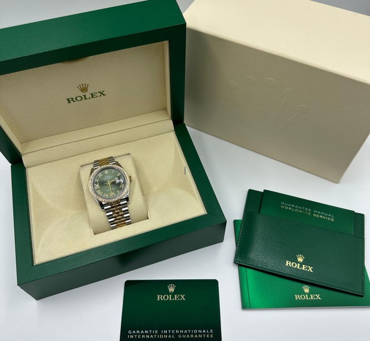 Rolex Datejust 36 126283rbr Green Diamond Jubilee
