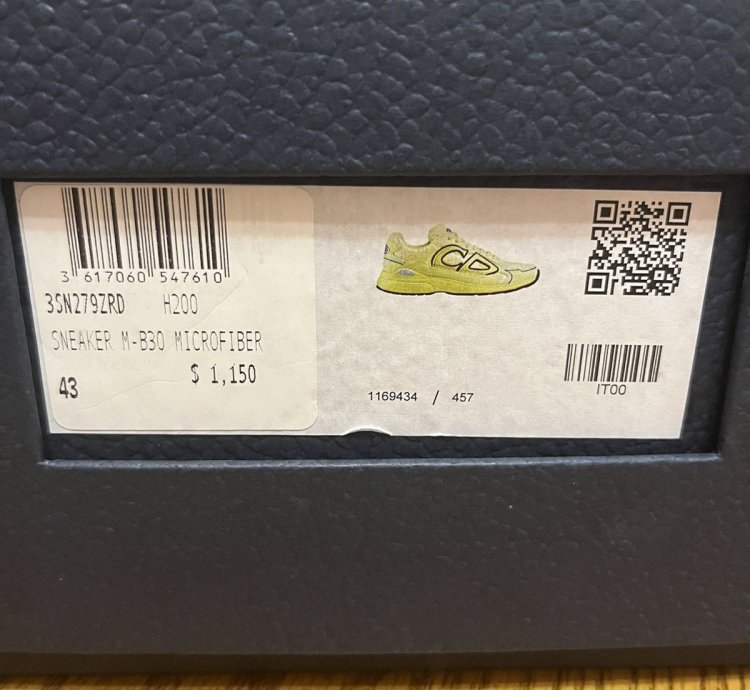 Dior B30 Sneaker Yellow